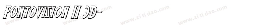 Fontovision II 3D字体转换